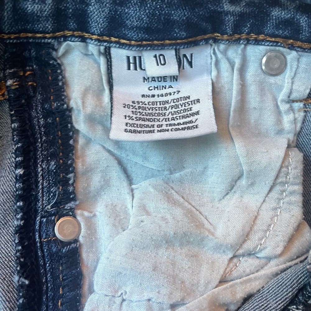 Hudson Jeans Rolled Hem Blue Denim Girls Shorts - Picture 4 of 4
